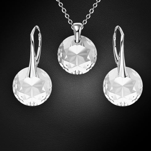 Серебряный комплект "Марианна" с кристаллами Swarovski™